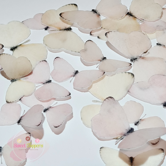 Wafer Butterfly - Pre-cut Sunset pastels
