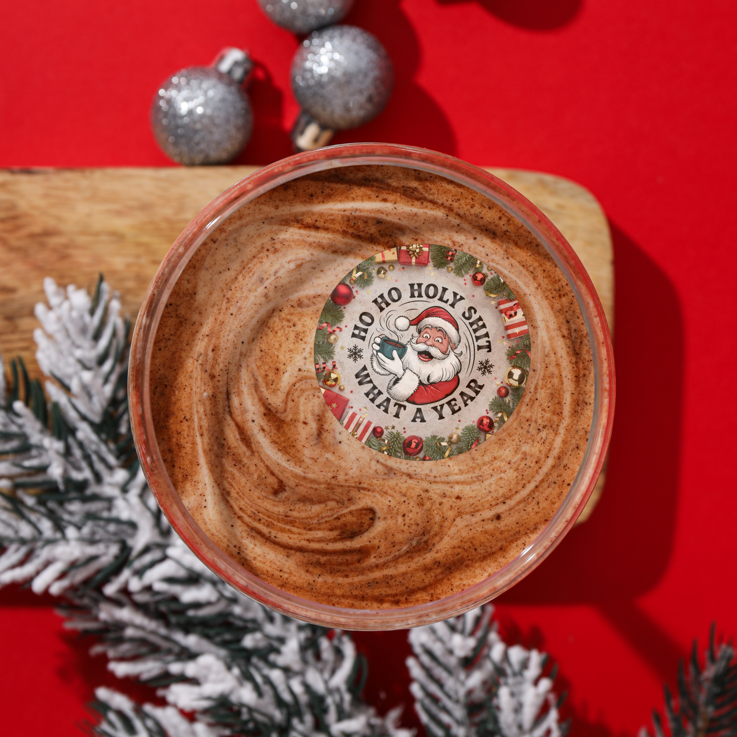 Drink toppers, Santa what a year wafer images
