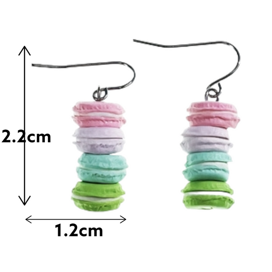 Macaron Stack drop earrings