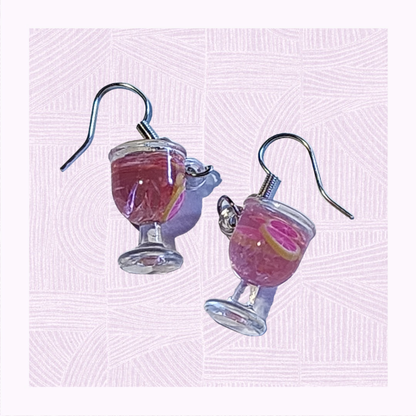 Grapefruit Punch Tropf Ohrringe