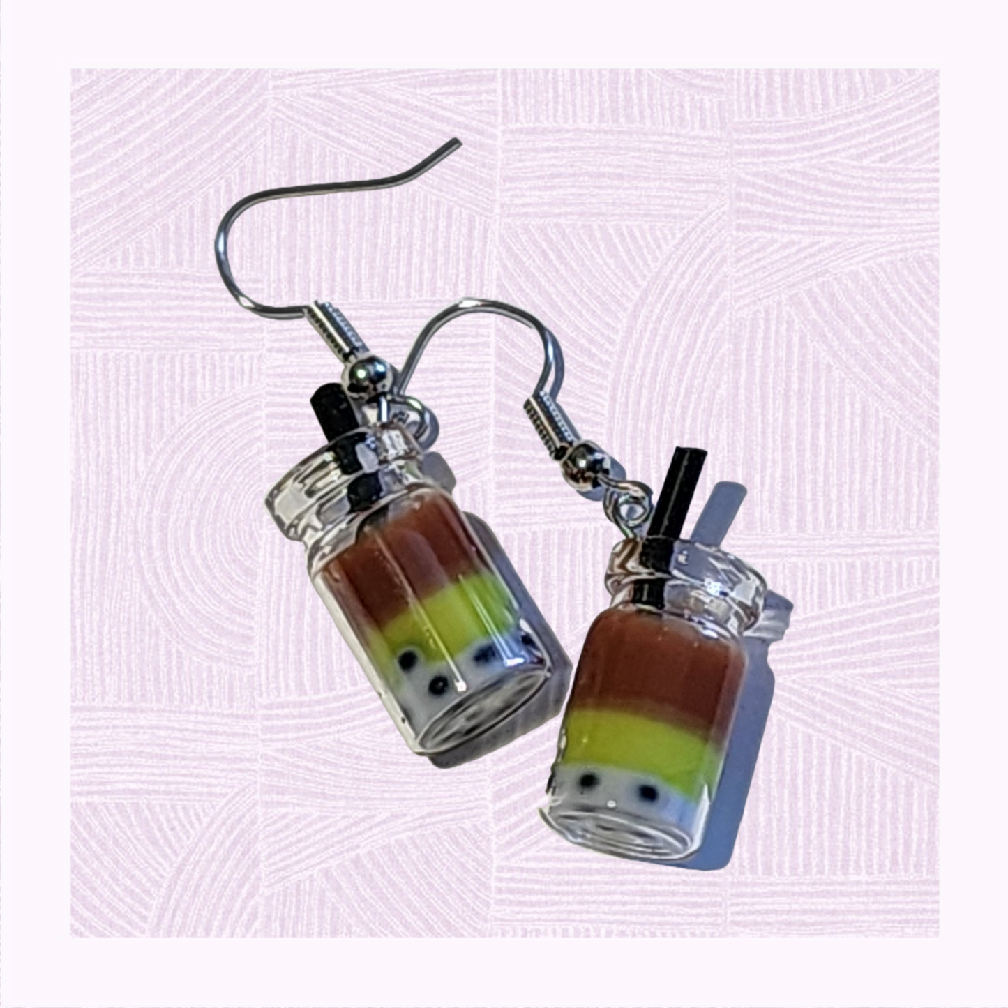 Boba-Perlen-Tee-Ohrringe