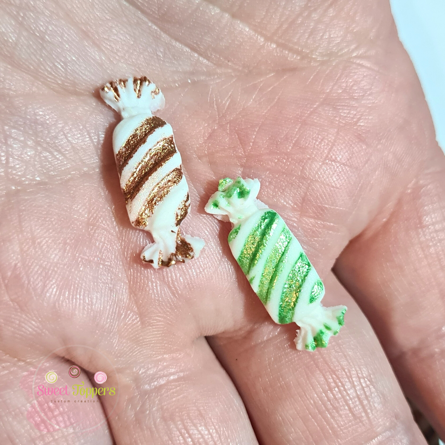 Mini Fondant Christmas Crackers (30)