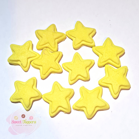Mini Fondant Christmas Stars (30)