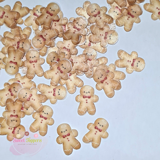 Mini Gingerbread man wafer confetti
