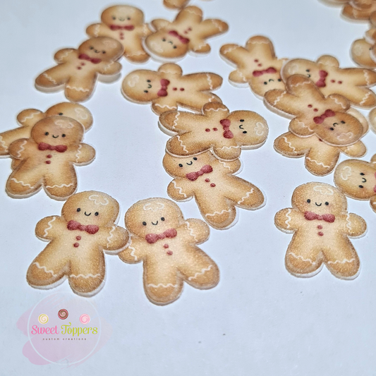Mini Gingerbread man wafer confetti