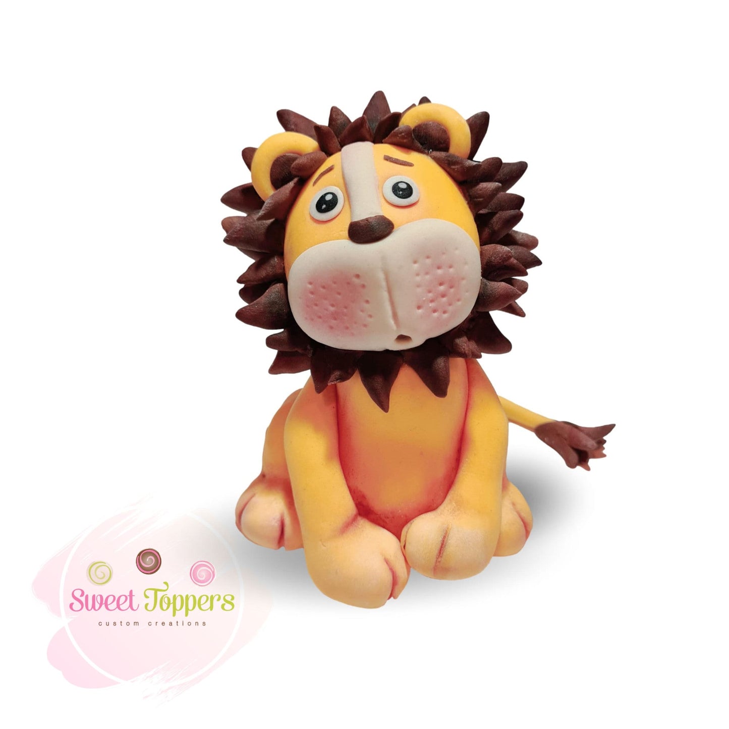 Lion fondant edible cake topper Jungle King