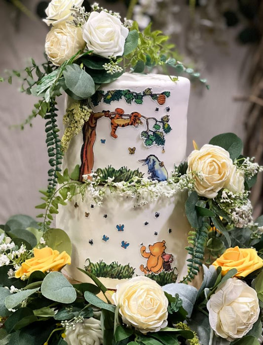 Classic Tigger in the Hunny Tree scene Pooh Bear - Edible Icing Stickers