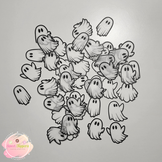 Cute Ghosties - Precut Wafer Images