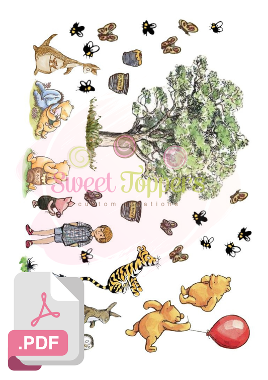 Set #2 Vintage Pooh - Digital