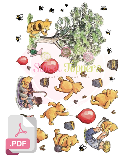 Set #1 Vintage Pooh - Digital