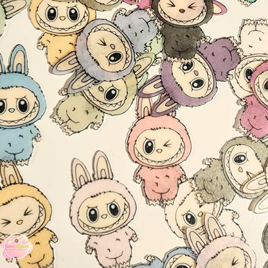 Labubu 60 Pre-cut edible wafer toppers