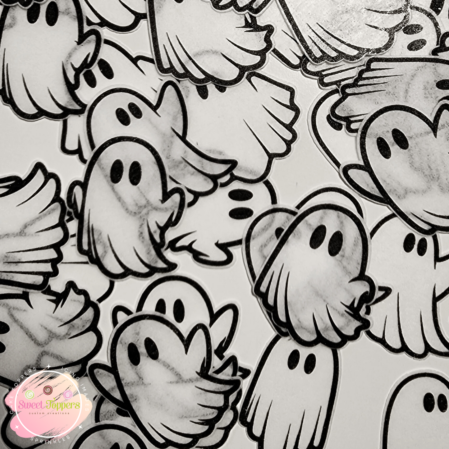 Cute Ghosties - Precut Wafer Images