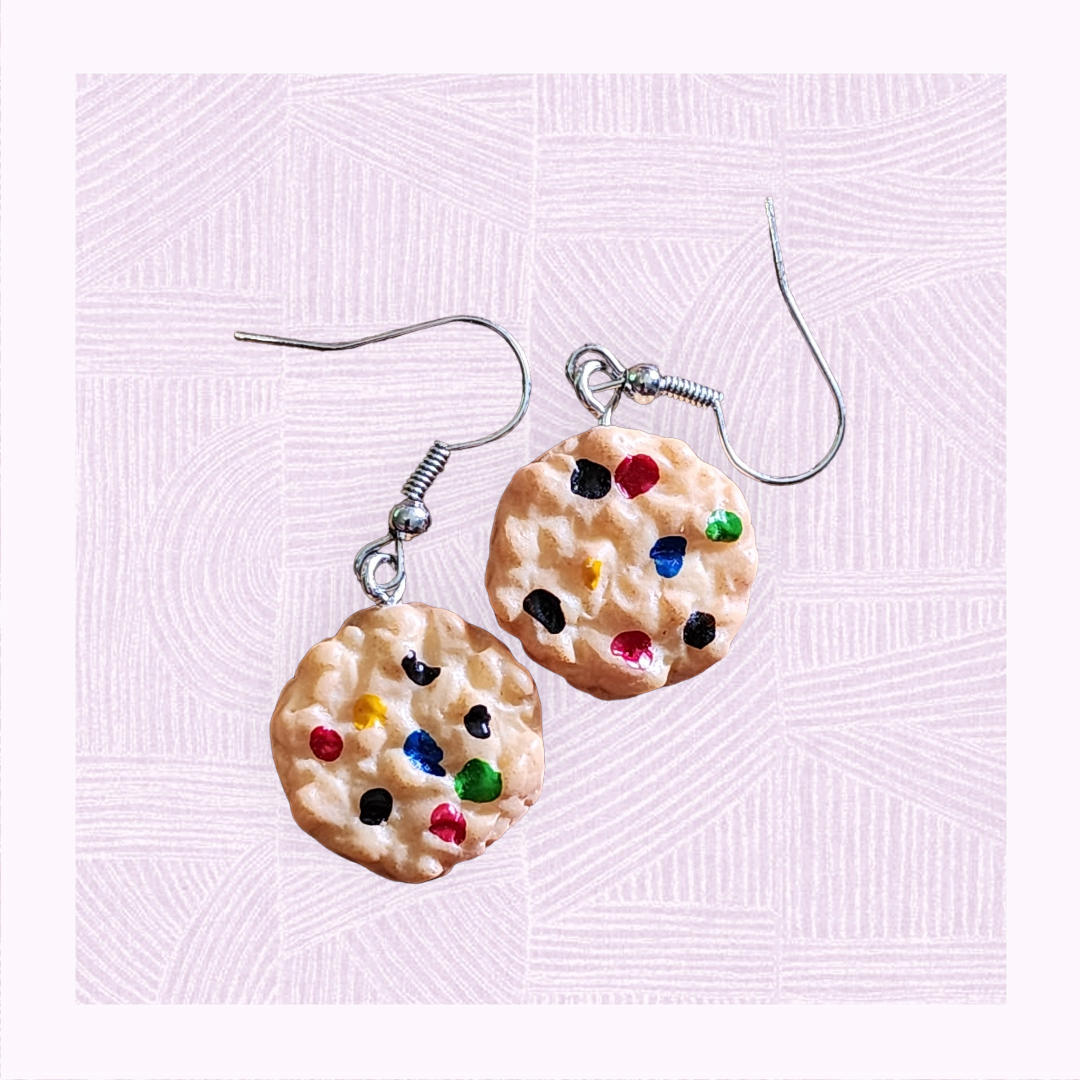 Rainbow chip cookie drops