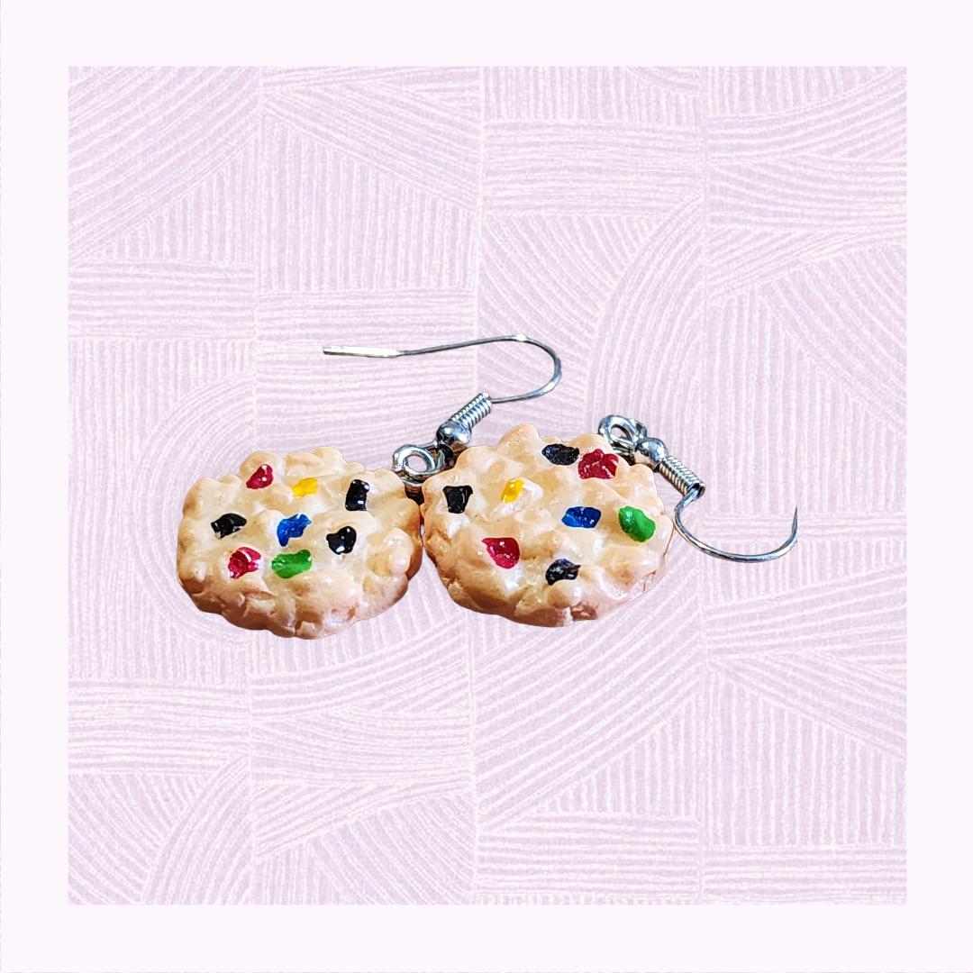 Rainbow chip cookie drops