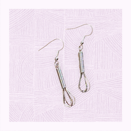 Mini whisk dangle earrings