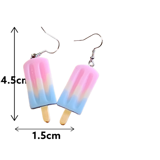 Ice pop dangle earrings