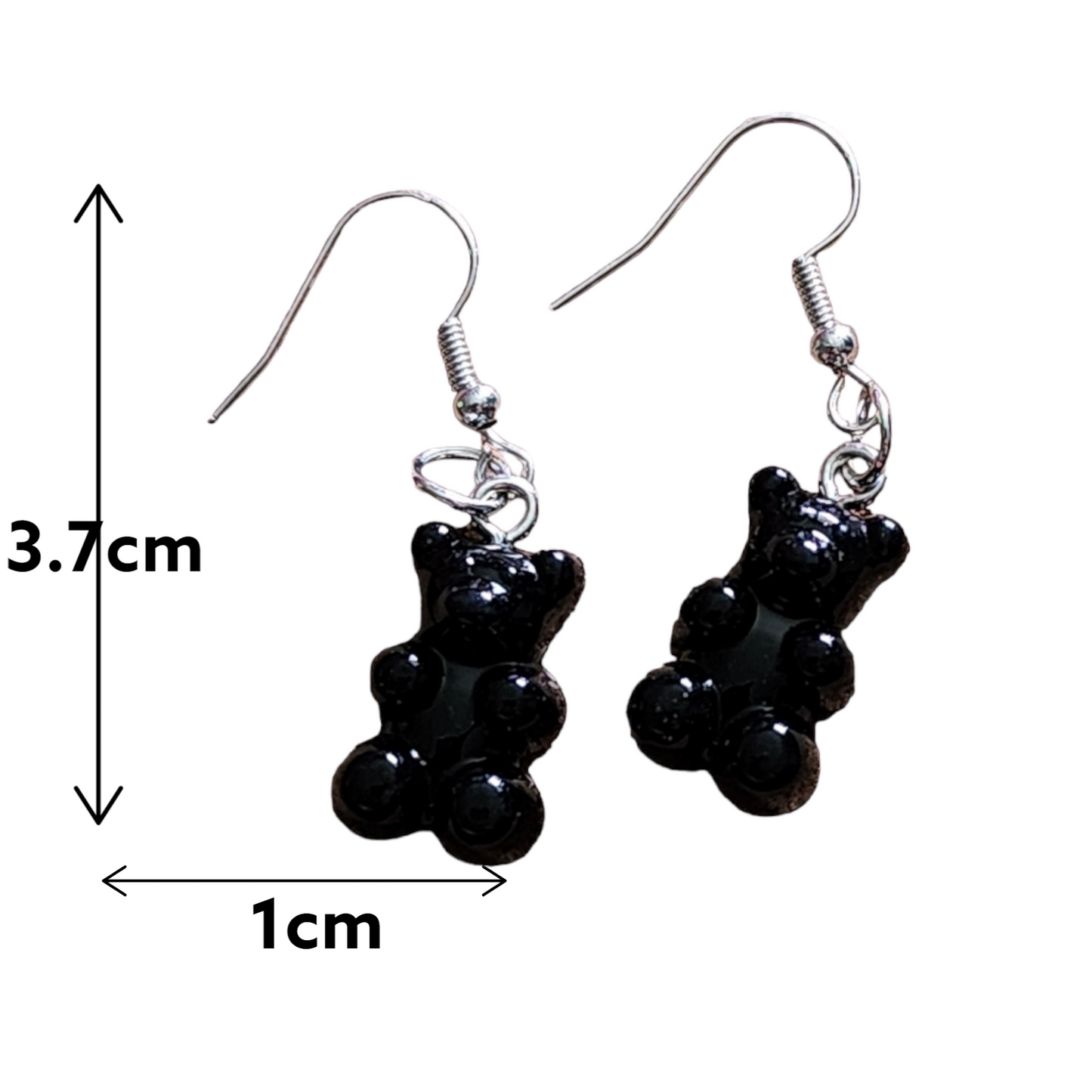 Gummi bear cream drop earrings