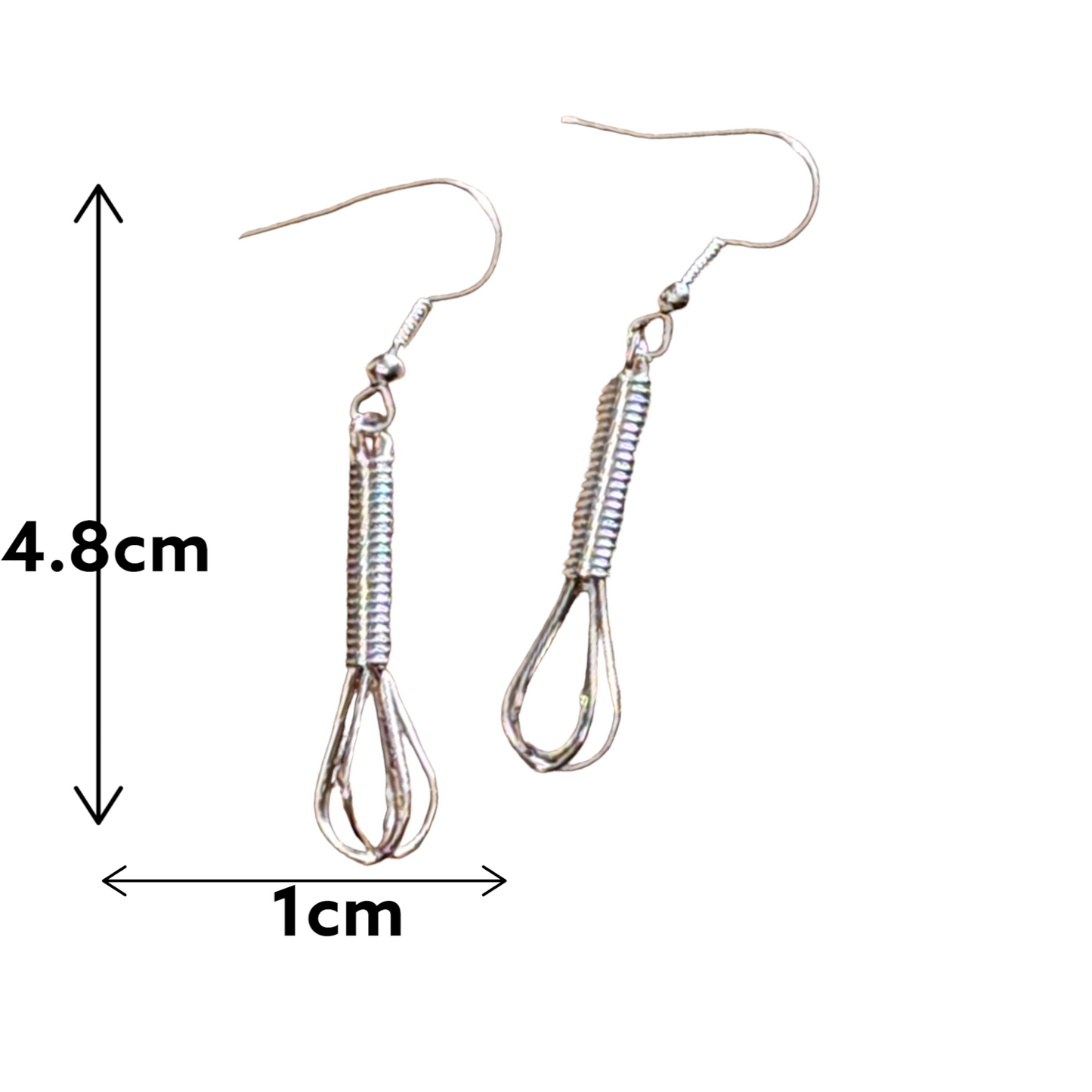 Mini whisk dangle earrings
