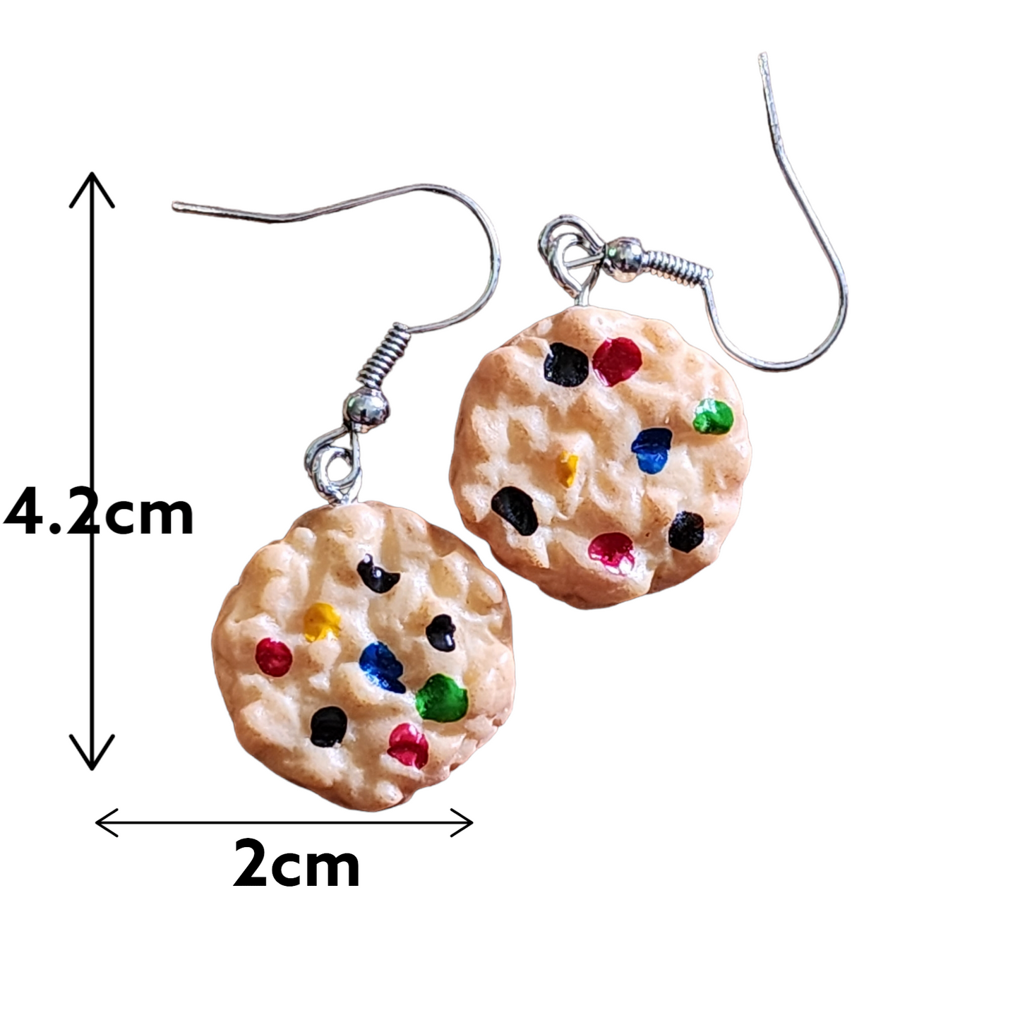 Rainbow chip cookie drops