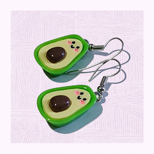 Kawaii Avocado Tropf Ohrringe