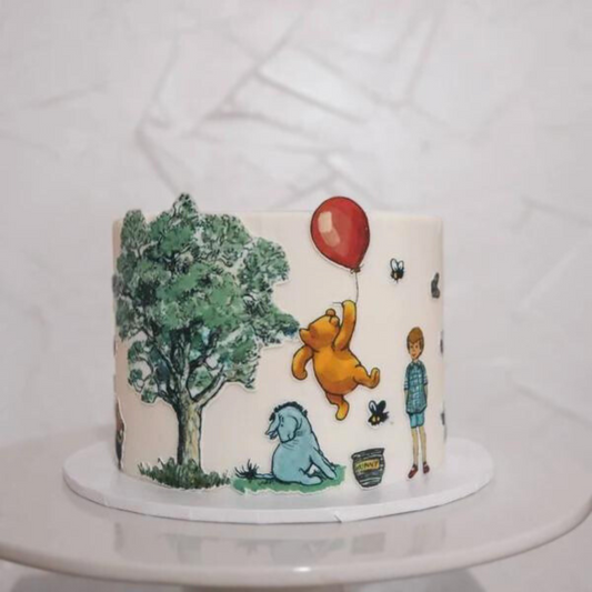 set #2 Pre-cut Winnie the Pooh Bear and friends - Icing stickers