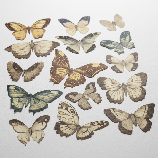 Wafer Butterfly - Pre-cut vintage (15)