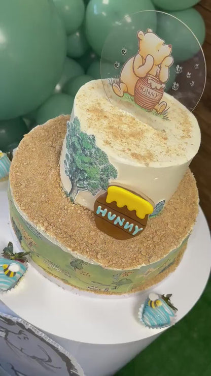 set #2 Pre-cut Winnie the Pooh Bear and friends - Icing stickers