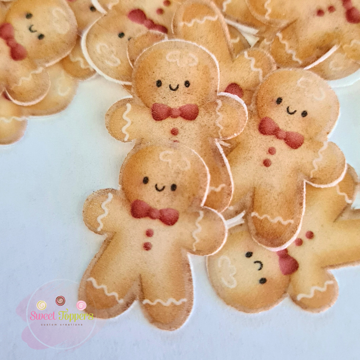 Small Gingerbread Men Mini Gingerbread man wafer confetti – Sweet Toppers