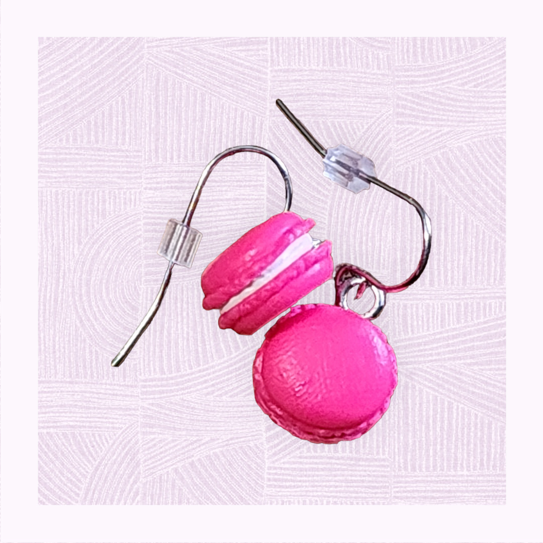 Mini Macaron drop earrings