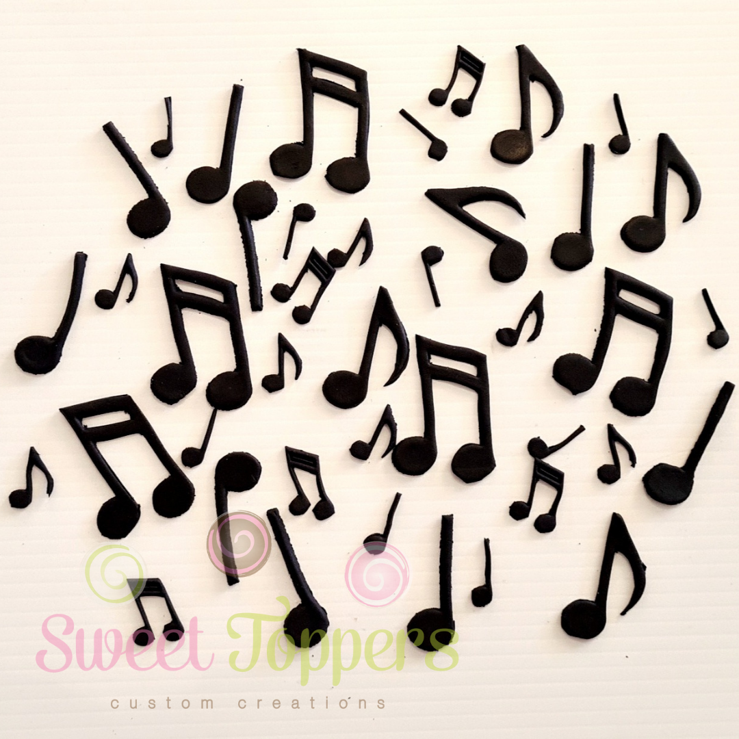 Sweet Melody - Black music notes – Sweet Toppers