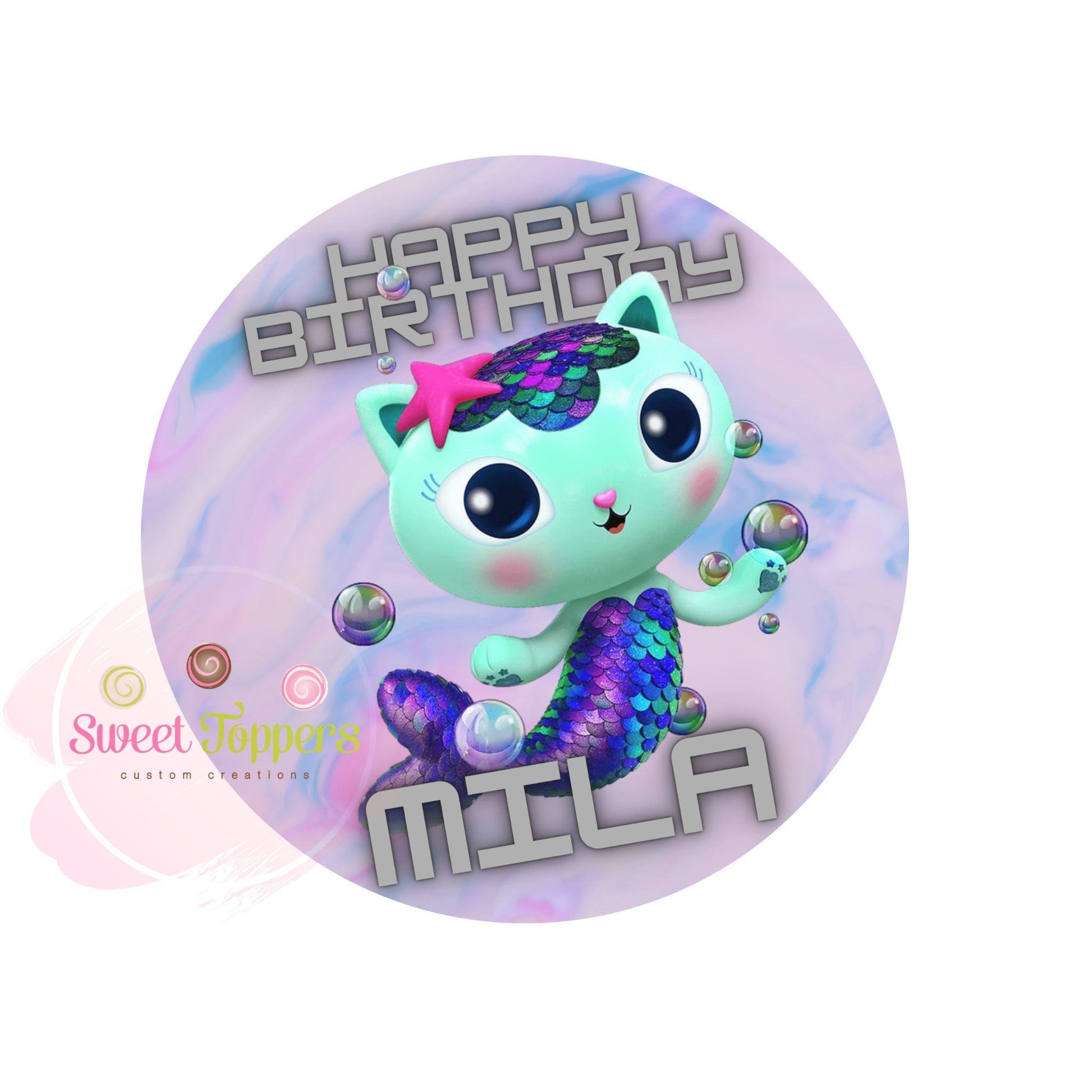 Mercat Gabby's Dollhouse Icing circle – Sweet Toppers